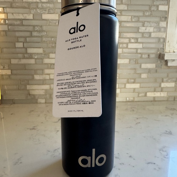 ALO Yoga Black Water Bottle